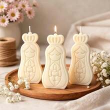 1pc Virgin Mary Silicone Candle Mold Set, 3D Portrait Sculpture Mold, Suitable For DIY Candle/Plaster/Resin Crafting, Virgin Mary & Cowboy Design, Home Decor And Holiday Gift - Our Lady - View 5