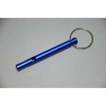 1pc Slim Aluminum Alloy Whistle, Camping Outdoor Sports Survival Whistle, Outdoor Emergency Stainless Steel High-Frequency Earthquake Rescue Whistle, High Decibel Whistle, Cylindrical Slim Whistle Keychain Pendant - Multicolor - View 8