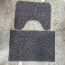 1pc/2pcs/3pcs Multiple Colors Bathroom Floor Mat, U-Shaped And Rectangular Design, Thickened Washable, Bathroom Home Decor, Grey Faux Jute Mat, Bathroom Toilet Edge Mat - E - View 5