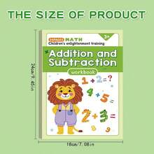1pc, Addition And Subtraction Mental Math Practice Workbook For Kindergarten, Picture-Based Decomposition Calculation Fun Arithmetic Problems, Includes Common Vocabulary, Suitable For Kindergarten And Children Aged 3 And Above - Multicolor - View 6