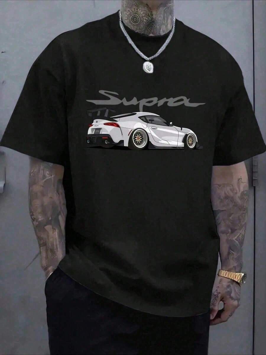 Men T-Shirts - 黑色 - 查看 1