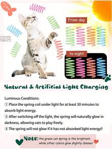 1/6pcs Colorful Feather Elastic Bouncy Ball Cat Toy, Interactive Self-Play Indoor Kitten Toy, Relieve Boredom And Burn Excess Energy, Daily Entertainment Pet Birthday Holiday Gift - View 9