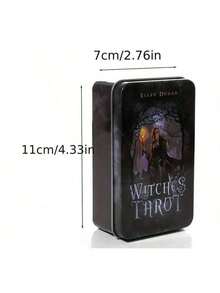 78 Card Gold-Plated Edge Guide Set, Tarot Card Gold-Plated Edge Tarot Card And Tin Box, Cards And Guides Are Placed In A Metal Box To Predict Your Future, Fortune Telling Games And Tools, Christmas And Halloween Gifts, Astrology Fortune Telling Cards - 78 Sheets - View 3