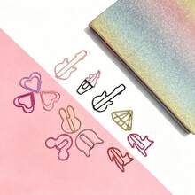 RIMEMO 30PCS Colorful Electroplated Metal Paper Clips Assorted Shape Bookmark Clips For Journal Planner Office School Supplies Stationery Organizer Decorative Holder Desk Accessories Back To - View 10