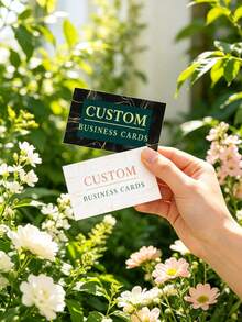 20/200/500/1000pcs Customized Business Cards, Personalized Full Color Logo/Photo/Design Card Printing, Suitable For Small Businesses, Offices, Corporate Marketing Identity Cards, Trade Show Company Advertising Materials, Father's Day And Special Occasions - Multicolor - View 5