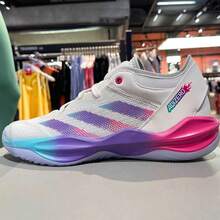Adidas ADIZERO SELECT 2.0男女同款實戰耐磨籃球鞋 - 灰色/多色 - 查看 4
