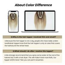 3.5*4 Inch Human Hair Toppers For Women 10 Inch Real Human Hair Extensions For Thinning Hair Wiglets Upgrade Lace Base Pieces Cover Gray Roots Solve Hair Solution - Multicolor - View 4