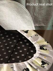 Drawstring Ironing Board Cover, Heat-Resistant 3-Layer Composite Cotton Fabric Cover, Non-Fading Ironing Board Cover For Home Use - (Three-layer Composite High-temperature Resistant Fabric) In Full Bloom - View 11