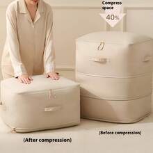 Zipper Compression Bags, Down Comforter Storage, Home Clothes Blanket Compression Organizer Bags, Travel & School Luggage Packing Cubes - Multicolor - View 10