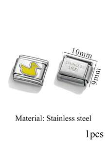 1 Piece Of Stainless Steel Star Shaped Circular Italian Module Watch Strap Pendant For DIYbracelet Making Kit - Watch Strap - View 27