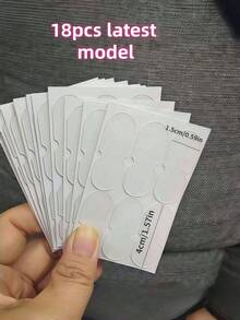 1 peça/6 peças Adesivos Invisíveis para Orelha, Adequados para Homens e Mulheres, Podem Modificar de Forma Inteligente o Formato da Orelha para Criar um Efeito Visual Facial Mais Fino. Seja Modelando o Contorno da Orelha ou Levantando o Lóbulo da Orelha, Este Adesivo Emagrecedor Pode Lidar Facilmente, Adequado para Várias Ocasiões. Adesivo Facial Vertical em V com Corte Corretivo, Adesivo Dedicado para Rosto em V. Adequado para Maquiagem Diária, Bailes e Festas - Tampões de ouvido - Visão 8