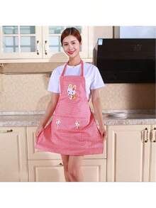 1pc Multifunctional Cute Cooking Apron With Pocket - Adjustable, Oil-Resistant And Stain-Resistant Polyester Material, Waterproof And Oil-Proof, Perfect For Cooking And Housework, Suitable For Chefs, Gardeners And Bakers - Multicolor - View 7