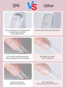 RS NAIL Lem Gel Kuku Kuat 15g, Tahan Lama untuk Kuku Tempel, Pengeringan Tanpa Sentuhan, Bebas Gelembung & Tahan Menguning, Desain Tabung Lembut untuk Kontrol Mudah, Perlu Dilepas dengan Lampu UV/LED - 15 gram - View 7
