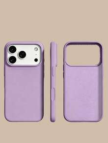 新款奢華防摔親膚手機殼，適用於 iPhone 17 16 15 Pro 14 Plus 13 12 11 17 Pro Max Air，防摔矽膠保護套，時尚設計親膚材質 - 黑加侖紫 - 查看 2