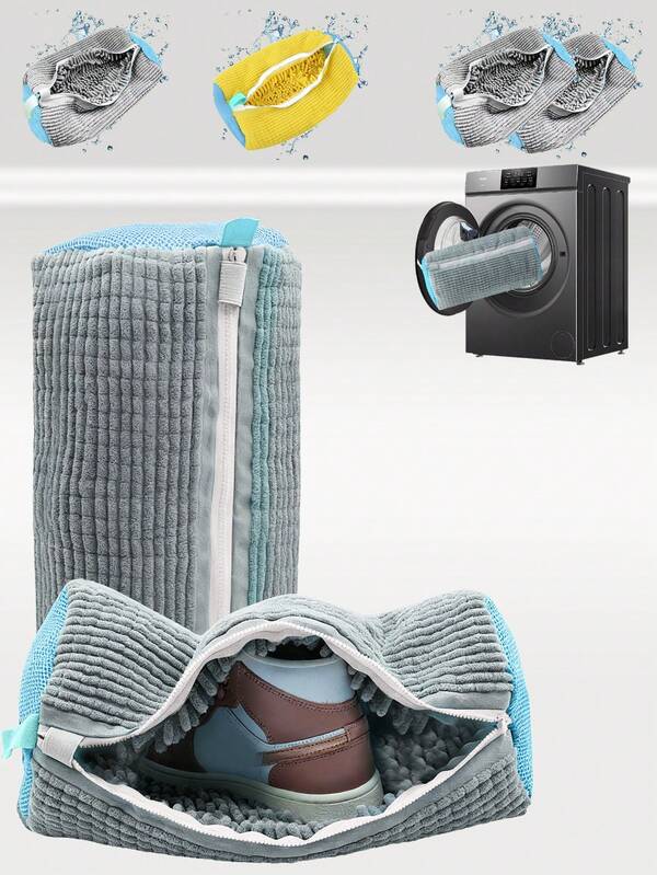 Shoe Washing Bag, Laundry Shoe Bag, Reusable Shoe Washing Bag, 360 ° Deep Cleaning,Suitable For All Shoe Types, With Self-Locking Zipper,