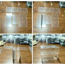 4-lagige Acryl Brillen Aufbewahrungsbox Tisch Mode Brillen Displaykasten Staubdicht Schreibwaren Schubladen-Stil Organizer für Brillen und Brillengläser - Transparent - Übersicht 7