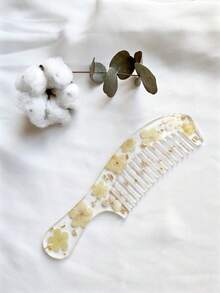 1件/4件 標準梳子矽膠模具，長款/短款/蕾絲/新月款鏡面矽膠模具，DIY手工藝環氧樹脂模具 - 白色 - 查看 6
