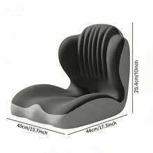 1pc Ergonomic Memory Foam Lumbar Support Cushion, L-Shaped Seat Pad With Waist Support Design, Suitable For Car, Truck Driver, Office Chair, Gaming Chair, Provides Comfortable Support For Long-Term Sitting, Back To School Essential - D - View 2