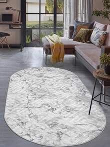 Modern Ivory Area Rug For Living Room | Soft Minimalist Contemporary Carpet Made In Turkey - White - View 1