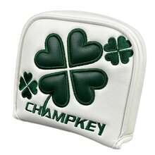 Clover Golf Putter Headcover With Magnetic Closure, Premium PU Leather Golf Club Head Cover, Embroidered Four Leaf Clover Design, Protective Putter Cover For Men Golfers, Golf Accessories Gift - D - View 2
