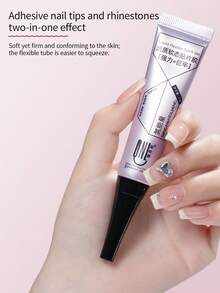 RS NAIL Lem Gel Kuku Kuat 15g, Tahan Lama untuk Kuku Tempel, Pengeringan Tanpa Sentuhan, Bebas Gelembung & Tahan Menguning, Desain Tabung Lembut untuk Kontrol Mudah, Perlu Dilepas dengan Lampu UV/LED - 15 gram - View 8