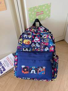 1pc Disney Teen Backpack, Cartoon Backpack, Girls Wallet, Mini Handbag, Travel Bag, Party Storage Bag, Fashion Coin Purse, Boys & Girls Handbag - Multicolor - View 6