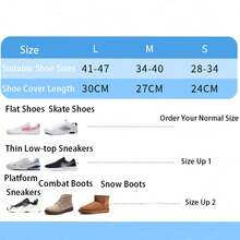 Portable Latex Shoe Covers, Adult Waterproof Anti-Slip Wear-Resistant Overshoes For Rain Snow Outdoor Use - Multicolor - View 9