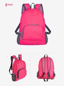Travel Universal Foldable Backpack - Foldable Leather Bag - Travel Backpack With Shoulder Straps - Multicolor - View 9