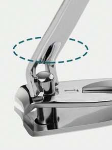 Professional Stainless Steel Nail Clipper, Large Size Toenail Trimmer, Sharp And Durable For Trimming Fingernails And Toenails, Manicure And Pedicure Tool, Practical For Home And Travel, Bedroom Vanity Essential, Affordable Beauty, Holiday Must-Have, Gift For Women - Silver - View 2