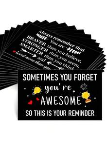 10/50/100Pcs Nurse Appreciation Thank You Cards, Mini Inspirational Pocket Notes For Medical Workers, Heart Trophy Gratitude Affirmation Cards For Nurse Week Gifts - Multicolor - View 3