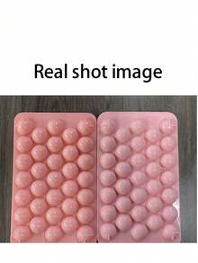 1pc Ice Cube Tray With Lid, Refrigerator Ice Tray, Mini Round Ice Ball Mold, Suitable For Tea, Coffee And Other Drinks, Back To School Essential - Multicolor - View 4