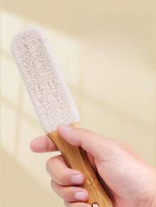 1pc Professional Foot File, Natural Bamboo Handle, Deep Exfoliating Callus Remover, Home SPA Care, Say Goodbye To Rough Feet - Multiple Styles - View 5
