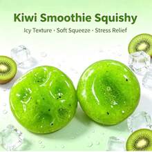 Squishy - Best Seller - ASMR Stress Relief - Kiwi Smoothie Squeeze - Sand Sound - Kiwi Smoothie - Smoothie Squeeze - Relieve Anxiety - One Press One Dent - Pressure Relief - Release Stress - Office Stress Relief - Desktop Decoration - Birthday Gift - Perfect Gift - Surprise Gift - Multicolor - View 2
