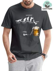 210g100%Cotton T Soft And Comfortable Fabric,Short Sleeve,Round Neck,Suitable For Everyday Wear,Factory-Made - 黑色 - 查看 7