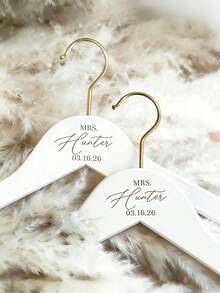 1/2 buah Gantungan Baju Pengantin yang Dipersonalisasi, Gantungan Baju Pengiring Pengantin, Gantungan Gaun Pengantin yang Disesuaikan, Hadiah untuk Pengiring Pengantin, Gantungan Gaun Pengantin yang Disesuaikan - MultiWarna - View 13