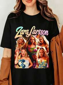 Women T-Shirts - 黑色 - 查看 1