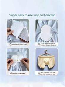 100/50/1pc Unisex Invisible Sweat Pads, Absorbent Deodorizing Pads, Washable Breathable Invisible Sweat Patches, Clothing Sweat Pads, Underarm Sweat Pads, Suitable For Sports, Travel And Other Outdoor Activities, Can Be Used As Stickers, Summer Essential, Back To School Essential, Travel Essential, Sweat Pads, Wedding, - Multiple Colors - View 10