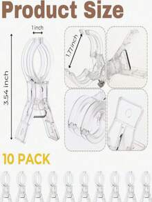 Multifunctional Balloon Arch Fixing Clips, Suitable For Background Installation, Sturdy And Durable Craft Clips, Suitable For Birthday Party Decoration, Woodworking Projects And Photography Studio, Essential Tool Set For Enthusiasts - Multicolor - View 8