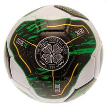Celtic FC Tracer Training Football - White/Black/Green - View 1