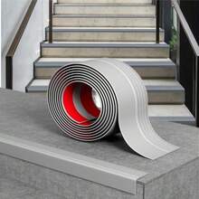 1pc 1m/39.378in New Self-Adhesive Stair Anti-Slip Tape, L-Shaped Anti-Slip Protection Strip, PVC Stair Edge Decorative Strip, Suitable For Home And Office - A - View 6