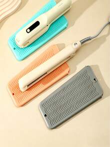 Hanging Curling Iron Storage Bag, Silicone Heat-Resistant Mat, Straightener/Curling Iron Storage Bag, Hair Salon Tool Travel Makeup Brush Storage Bag - Multicolor - View 3