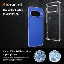 适用于 Pixel 10 / Pixel 10 Pro 的透明软硅胶手机壳，1 件装。柔韧贴合的透明 TPU 硅胶材质，适用于 Pixel 10 / 10 Pro / 10proxl / 6 / 7 / 8 / 9 / 9A 手机。超薄设计，握感舒适，防震保护。 - 無色 - 查看 5