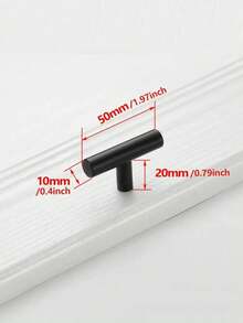 1/10PCS Single Hole T Cabinet Knobs, Furniture Handles Wardrobe Door Pull Room Cabinet Decor Handles T Bar Straight Kitchen Long Cabinet Closet Knob,Stainless Steel Brushed Nickel Kitchen Drawer Pulls For Cabinet, Drawer, Cupboard And Wardrobe - Multicolor - View 3