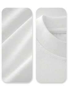 Camiseta de mujer americana con estampado gráfico, informal, cómoda, diseño gráfico - Blanco - Ver 5