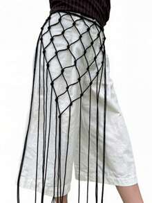 1pc Tassel Decor Bohemian Scarf Shawl, Suitable For Daily Wear, Belts For Women, Accessories For Women, Shawls For Women - Multicolor - View 2