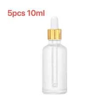 1/5 Transparent Thickened Dropper Bottle With Leak-Proof Gold Cap - Suitable For Storage, Travel, Essential Oils, Cuticle Oil, Extracts - White Bottle - View 12