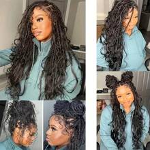 Boho Braids Human Hair Human Hair 100g 2 Bundles Boho Hair For Braiding Knotless Straight Human Hair Bundles Bulk Hair For Braiding - Multicolor - View 6