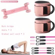 Ankle Straps Resistance Bands Set Fitness Workout Exercise Equipment Ankle Weight Yoga Elastic Fitness Band For Gym Man Woman - Multicolor - View 2