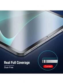 Yezodawee 1pc High Definition Ceramic Screen Protector, Compatible With 11/10/9/8/7/6/5 Generation, 10.9"/10.2"/9.7", Air7/Air6/Air5/Air4/Air3/Air2/Air1/Pro 9.7/Pro 10.5", PET Material Screen Protector, Essential For Tablet Screen Protection, Suitable For Daily, Office, Home And Other Scenarios, Waterproof, Shockproof, Anti-Fall, Anti-Scratch. - Clear - View 2