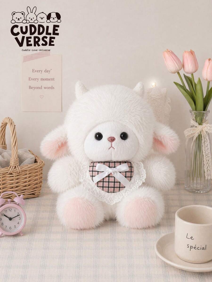 8.66inch Cute Sheep Wool Plush Doll-Super Soft And Fluffy.Silicone Baby Doll Full Silicone Body Plush Anime Figure Stuffed Animal Teddy Bear Plushies Soap Office Desk Room Decor Squishy - Multicolor - View 1
